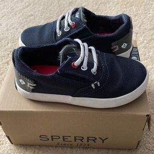 Navy blue Sperry sneakers. Size 6.5.